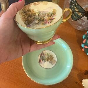 Vintage Shelley England Bone China Tea Cup & Saucer